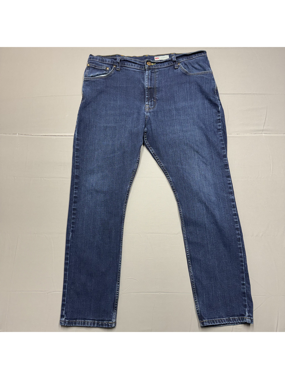 Wrangler Mens Athletic Fit Denim Jeans 37x29 Blue Classic Casual